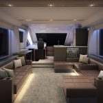 クルーザーの内観CGパースを制作しました