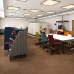 働くイメージが伝わる、やさしい空気感のオフィスパース