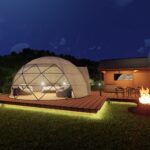 自然の中で過ごす、特別な夜をイメージしたグランピングパース